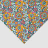 Farbenfrohes Blumenmuster Seidenpapier (Ausschnitt)