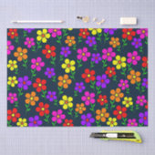 Farbenfrohes Blumenmuster Seidenpapier (Handwerk)