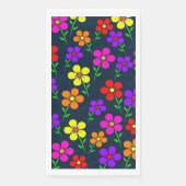 Farbenfrohes Blumenmuster Serviette (Vorderseite)