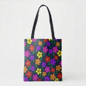 Farbenfrohes Blumenmuster Tasche (Vorderseite)