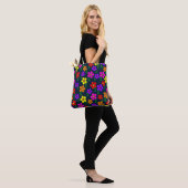 Farbenfrohes Blumenmuster Tasche (Am Model)