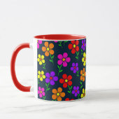 Farbenfrohes Blumenmuster Tasse (Links)