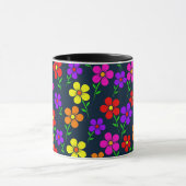 Farbenfrohes Blumenmuster Tasse (Zentrum)