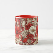 Farbenfrohes Blumenmuster Tasse (Zentrum)