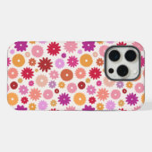 Farbenfrohes Blumenmuster wiederholt sich iPhone Hülle (Rückseite (Horizontal))
