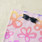 Farbenfrohes Blumenschwimmbadtuch Strandtuch (Beispiel)