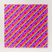 Farbenfrohes Blütenblatt-Mandala-Muster Puzzle (Horizontal)