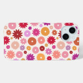 Farbenfrohes Blütenmuster Case-Mate iPhone Hülle (Rückseite (Horizontal))