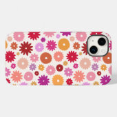 Farbenfrohes Blütenmuster Case-Mate iPhone Hülle (Rückseite (Horizontal))