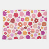 Farbenfrohes Blütenmuster Geschirrtuch (Horizontal)