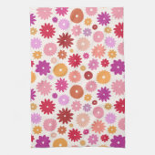 Farbenfrohes Blütenmuster Geschirrtuch (Vertikal)