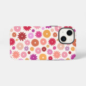 Farbenfrohes Blütenmuster iPhone Hülle (Rückseite (Horizontal))