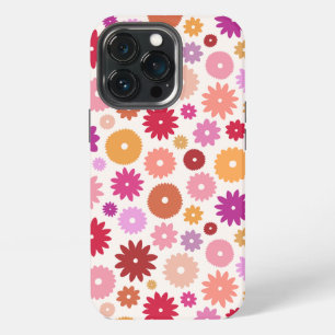 Farbenfrohes Blütenmuster iPhone 13 Pro Hülle