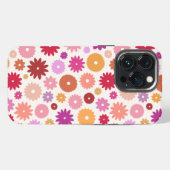 Farbenfrohes Blütenmuster iPhone Hülle (Rückseite (Horizontal))