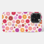 Farbenfrohes Blütenmuster iPhone Hülle (Rückseite (Horizontal))