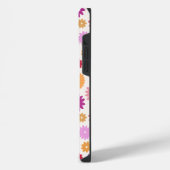 Farbenfrohes Blütenmuster iPhone Hülle (Linke Seite)