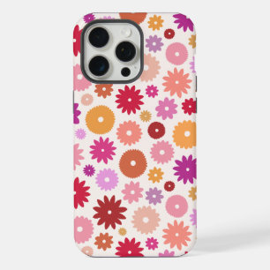 Farbenfrohes Blütenmuster iPhone 15 Pro Max Hülle