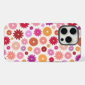 Farbenfrohes Blütenmuster iPhone Hülle (Rückseite (Horizontal))