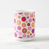 Farbenfrohes Blütenmuster Kaffeetasse (Mittel)