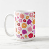 Farbenfrohes Blütenmuster Kaffeetasse (Links)