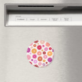 Farbenfrohes Blütenmuster Magnet (In Situ (Geschirrspüler))