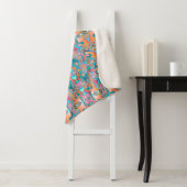 Farbenfrohes Boho-Abstraktkunstmuster Sherpadecke (Beispiel)