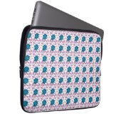 Farbenfrohes Boho-Blumenmuster Retro-Blume Laptopschutzhülle (Vorne Rechts)