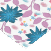Farbenfrohes Boho-Blumenmuster Retro-Blume Tischdecke (Schrägansicht)