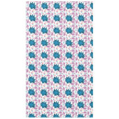 Farbenfrohes Boho-Blumenmuster Retro-Blume Tischdecke (Vorderseite)