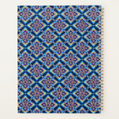 Farbenfrohes Boho-Geometrisches Blumenmuster Planer (Rückseite)