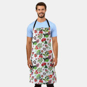 Farbenfrohes Boho Ungarisches Volksblumen-Design-G Schürze (Getragen)
