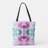 Farbenfrohes botanisches Gartenmonogramm Tasche (Rückseite)