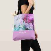 Farbenfrohes botanisches Gartenmonogramm Tasche (Von Nahem)