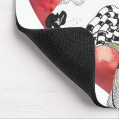 Farbenfrohes Bull Terrier-Mausepad Mousepad (Ecke)