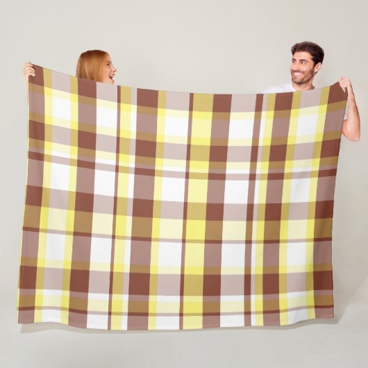Farbenfrohes dekoratives Retro-Boho-Karo Fleecedecke (Beispiel)