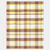 Farbenfrohes dekoratives Retro-Boho-Karo Fleecedecke (Vorderseite)