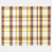 Farbenfrohes dekoratives Retro-Boho-Karo Fleecedecke (Vorderseite (Horizontal))