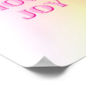 Farbenfrohes Design, Choose Joy Poster (Ecke)