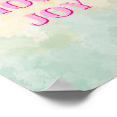 Farbenfrohes Design, Choose Joy Poster (Ecke)
