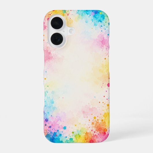 Farbenfrohes Design iPhone 16 Hülle (Rückseite)