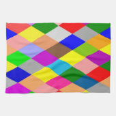 Farbenfrohes Diamantdesign Geschirrtuch (Horizontal)
