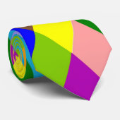 Farbenfrohes Diamantmuster-Design Krawatte (Gerollt)
