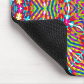 Farbenfrohes Durcheinander Mandala Mousepad (Ecke)