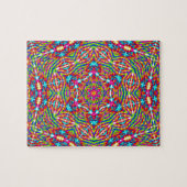 Farbenfrohes Durcheinander Mandala Puzzle (Horizontal)
