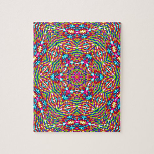 Farbenfrohes Durcheinander Mandala Puzzle (Vertikal)