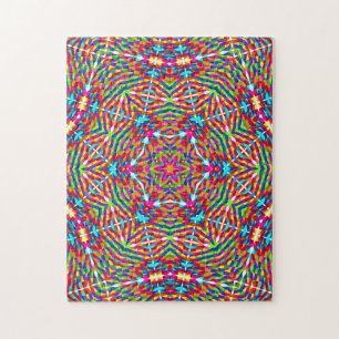 Farbenfrohes Durcheinander Mandala Puzzle