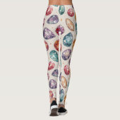 Farbenfrohes Edelsteinmuster (1) Leggings (Rückseite)