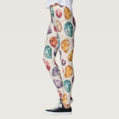Farbenfrohes Edelsteinmuster (1) Leggings (Links)