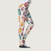 Farbenfrohes Edelsteinmuster (1) Leggings (Rechts)