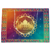 Farbenfrohes Eid Große Geschenktüte (Vorderseite)